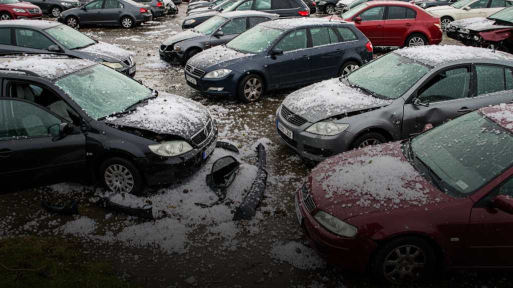 Hailstorm damages cars in Islamabad, Pakistan - 
درخت کٹ رہے ہیں، پہاڑ ٹوٹ رہے ہیں: زلزلے اور سیلاب ہمارا مقدر بنیں گے؟