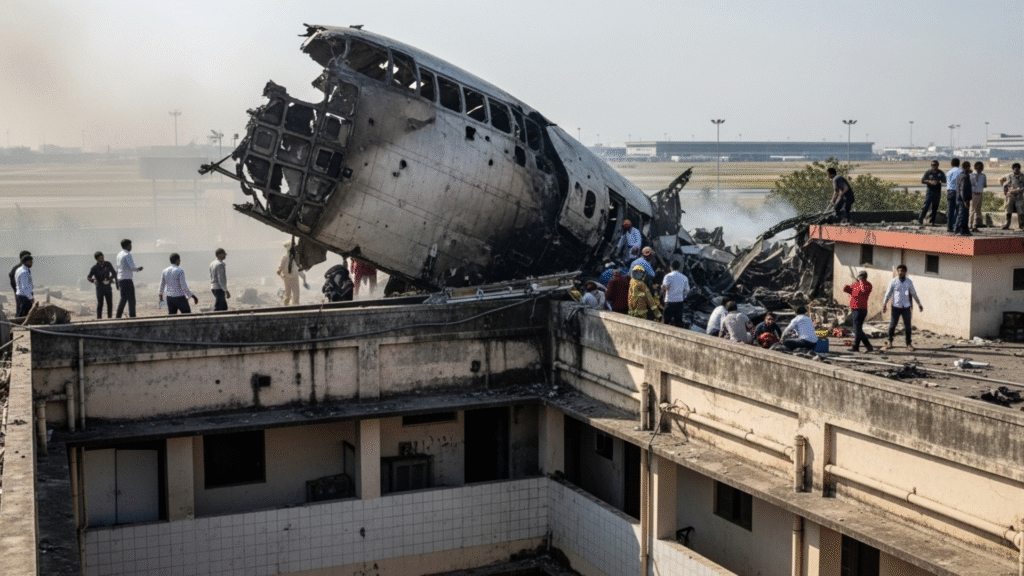 air India plan crashed during take-off.